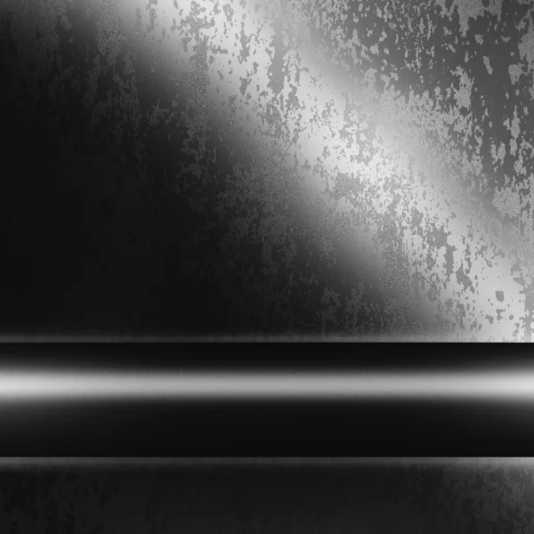 Chrome metal surface with smooth bar as background to insert text or design — Stock Photo, Image