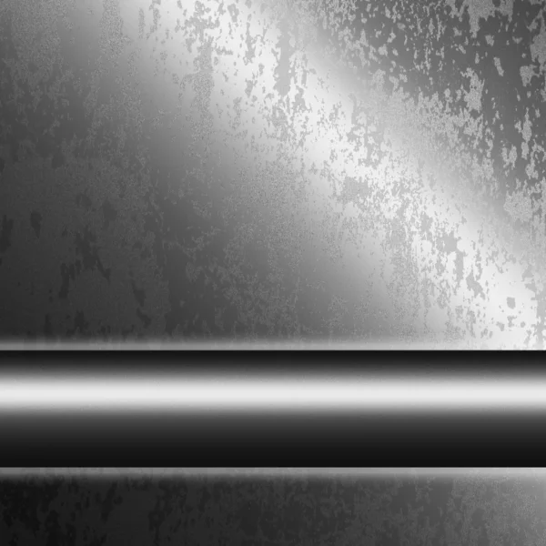 Lamiera cromata con barra d'argento per progettisti — Foto Stock
