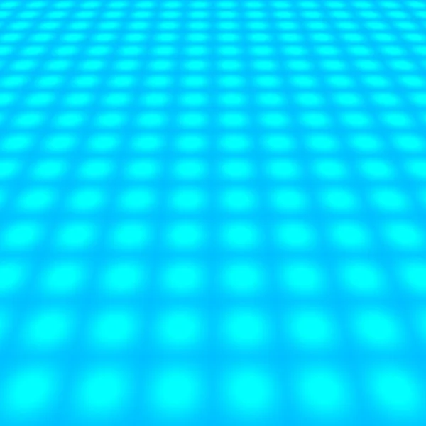 Prospettiva astratta della griglia blu con punti - per inserire testo o design — Foto Stock
