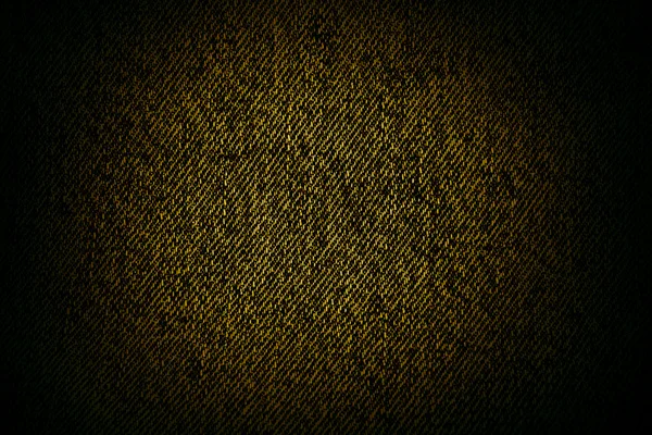 Black yellow real textile texture / background — Stock Photo, Image