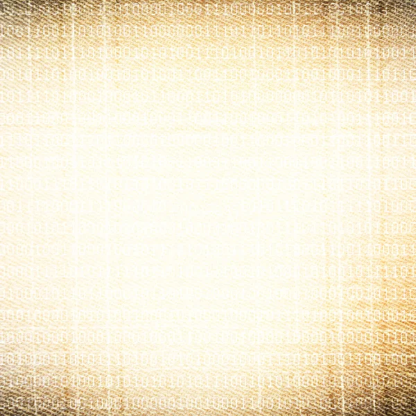 Old real textile background with subtle binary digits pattern — Stock Photo, Image
