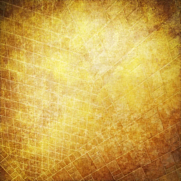 繊細なグリッド パターン テクスチャと茶色の引き裂かれたグランジ背景 — ストック写真
