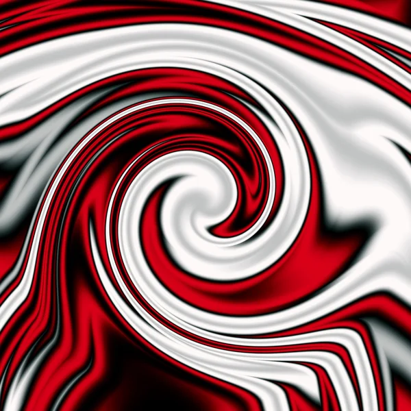 Röd-vit abstrakt vortex — Stockfoto
