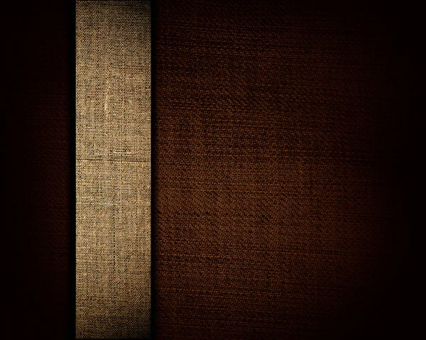 Tkaniny ciemny brązowy ilustracja jasny pasek jako tło dla wstawianie tekstu lub projekt — Zdjęcie stockowe