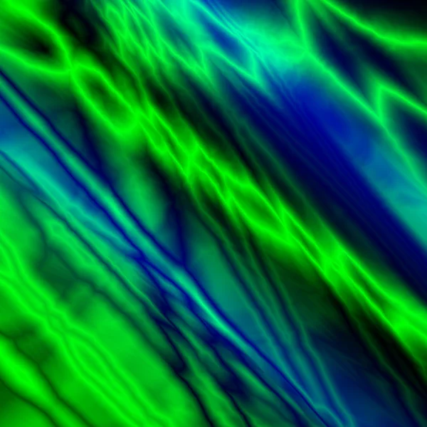 Abstrait plié vert fond de soie bleue — Photo