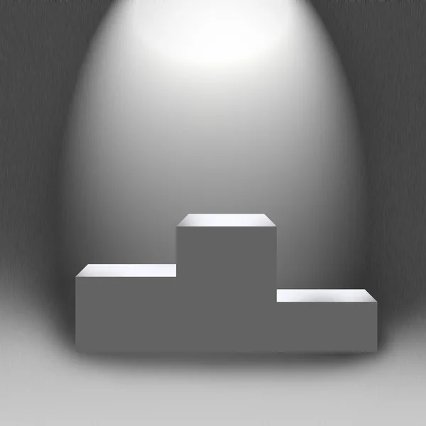 Empty podium in beam of light — Stock Photo, Image