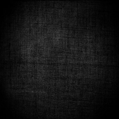 Black square canvas background or texture clipart