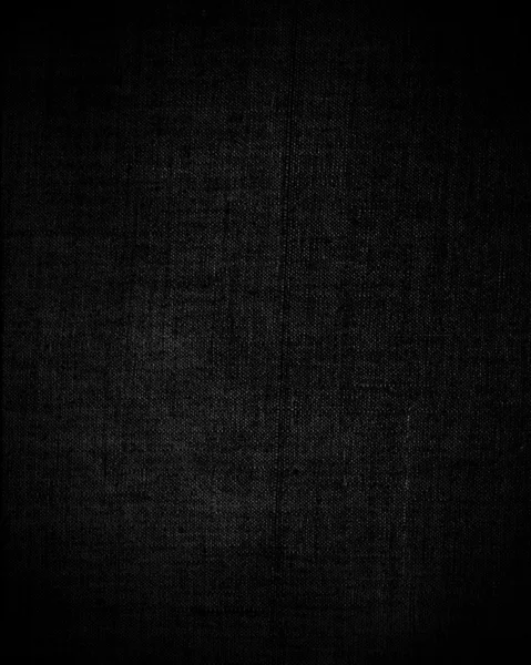 Czarne płótno ciemne tło i tekstura — Zdjęcie stockowe