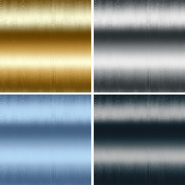 Metal textures backgrounds collection — Stock Photo, Image