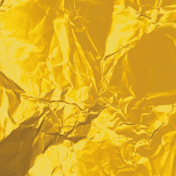 stock image Crumpled gold paper