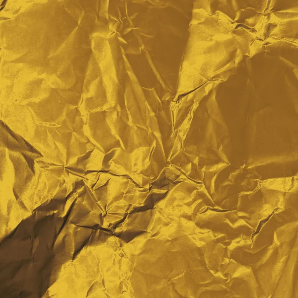 Buruşuk altın kağıt — Stok fotoğraf