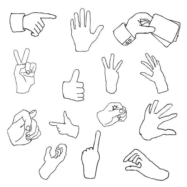 Элемент рисования рукой связи — стоковый вектор