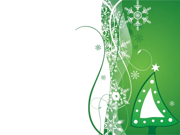 Christmas tree illustration vector — Stock Vector