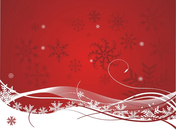 Christmas background snow land — Stock Vector