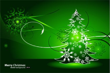 Christmas green background clipart