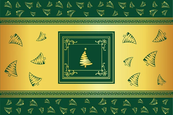 Prachtige abstracte achtergrond van Kerstmis met sommige boom — Stockvector