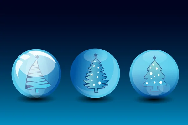 Vánoční stromeček ikona pozadí — Stockový vektor