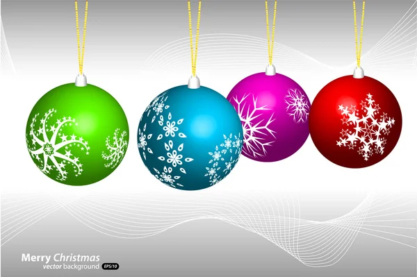 Christmas color ball — Stock Vector