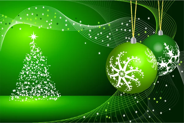 Christmas abstract tree background — Stock Vector