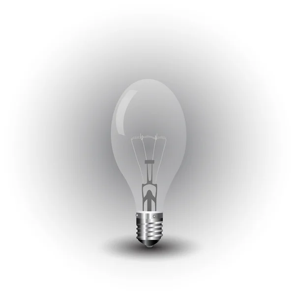 Ilustração vetorial realista de uma lâmpada velha — Vetor de Stock