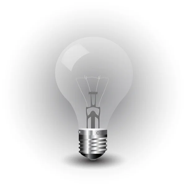 Realistic vector-illustration of a old light bulb — Stock Vector
