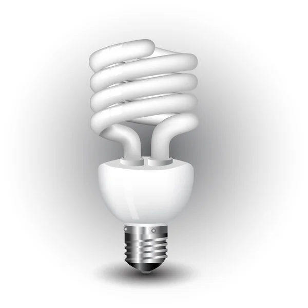 Vector new realistic ecology light bulb — Stock Vector