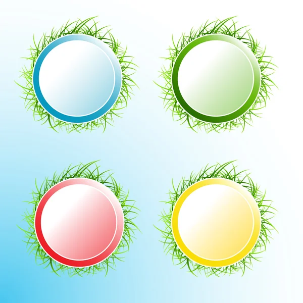 Ensemble d'icônes colorées écologie — Image vectorielle