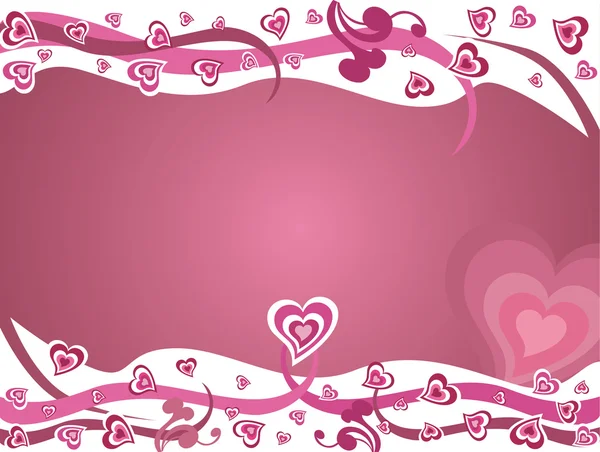 Rózsaszín szerelem Valentin design vektor — Stock Vector
