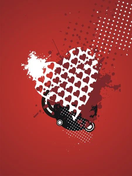 Graphisme rétro design valentin — Image vectorielle