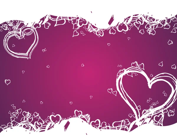Dibujo romántico valentine amor fondo — Vector de stock