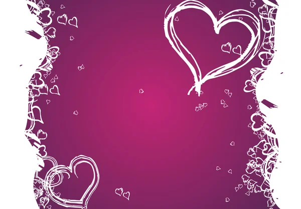 Dibujo romántico valentine amor fondo — Vector de stock