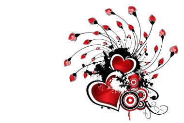 Abstract st Valentin's Day design clipart