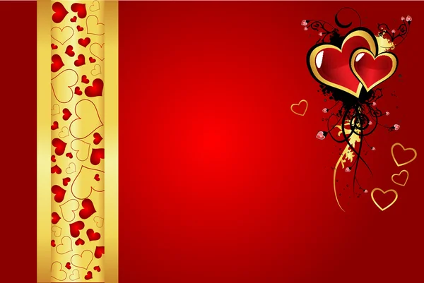 Día de San Valentín tarjeta de felicitación vector — Archivo Imágenes Vectoriales