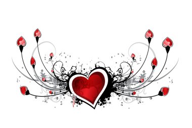 Abstract st Valentin's Day design clipart