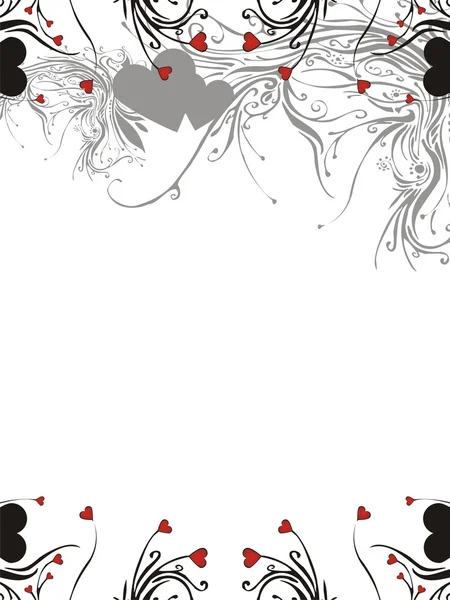Valentin fond floral — Image vectorielle