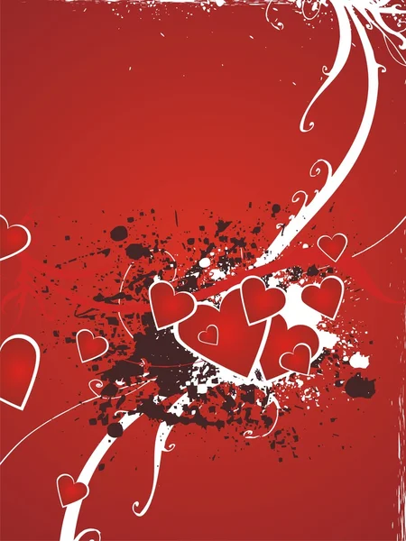 Valentin gyönyörű absztrakt illusztráció — Stock Vector