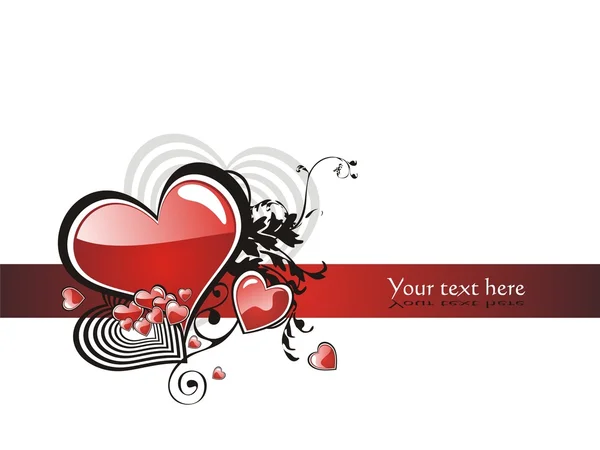Beautiful Valentine´s day background — Stock Vector