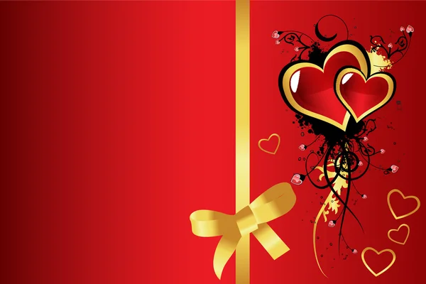 Día de San Valentín tarjeta de felicitación vector — Archivo Imágenes Vectoriales