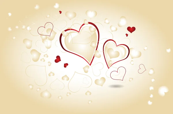 Abstract Valentine pequena ilustração do coração — Vetor de Stock