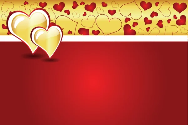 Valentine souhaitant la conception de carte — Image vectorielle