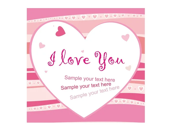 Sweet I love you background — Stock Vector