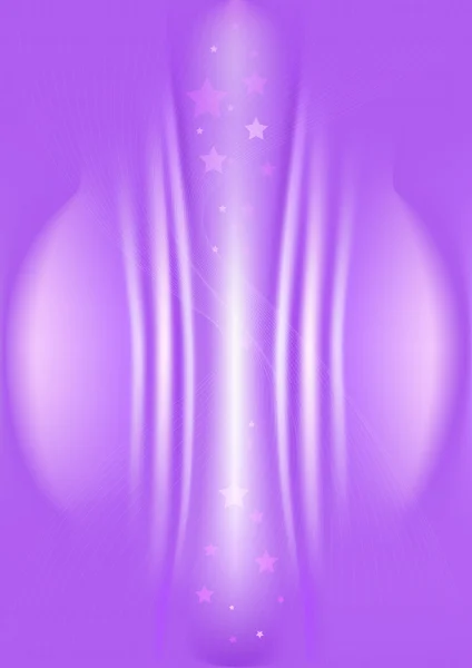 抽象的な紫色の背景上の透明な星. — ストックベクタ