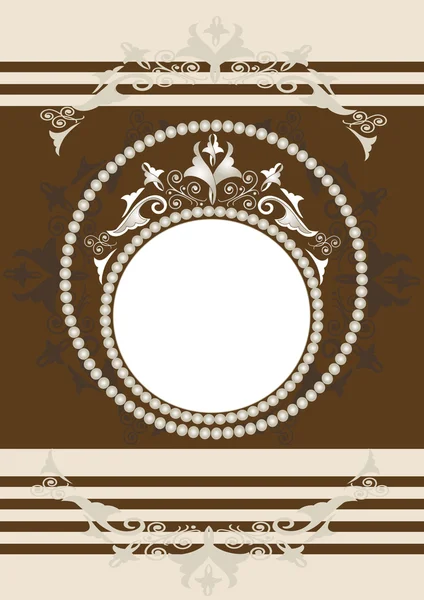 Antik dekorativ frame.banner.frame — Stock vektor