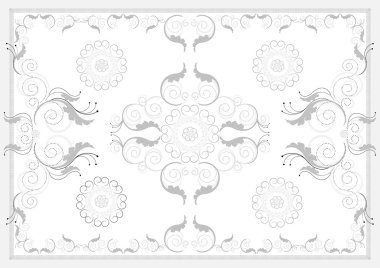 Decorative antique oriental pattern .Graphic clipart