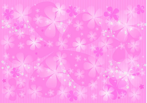 Abstracte roze achtergrond met transparante flower.background. — Stockvector