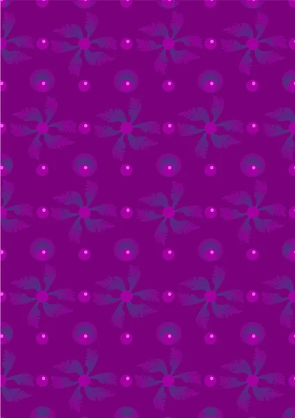 Purple leaves and circles on a violet background.Background.Wallpaper. — Stock Vector