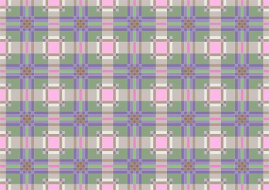 Background of squares and stripes in pastel colors clipart