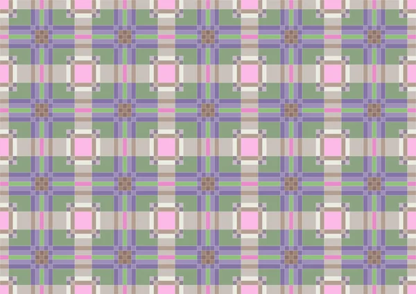 Fondo de cuadrados y rayas en colores pastel — Archivo Imágenes Vectoriales