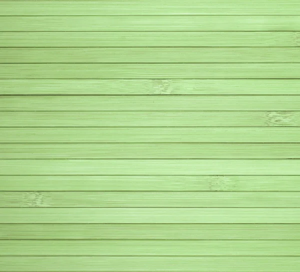 Background made of horizontal green bamboo laths. — Stock Photo, Image