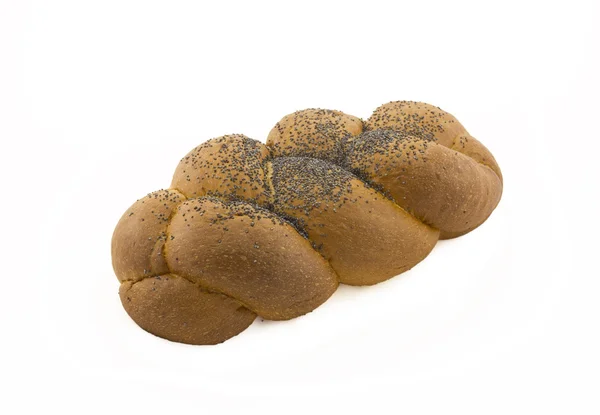 Whi の分離、ケシとひだの形でおいしいパン — ストック写真